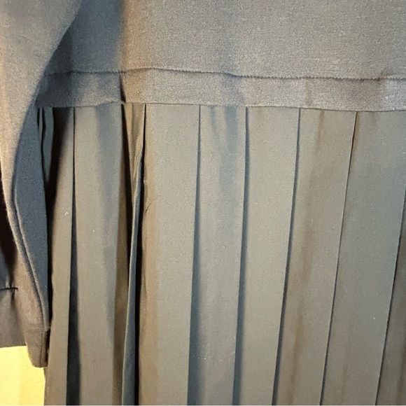 MOA MOA Plus Size 3X Black Long Sleeve Pleated-Skirt Fit & Flare Dress Knee NEW - Picture 7 of 12